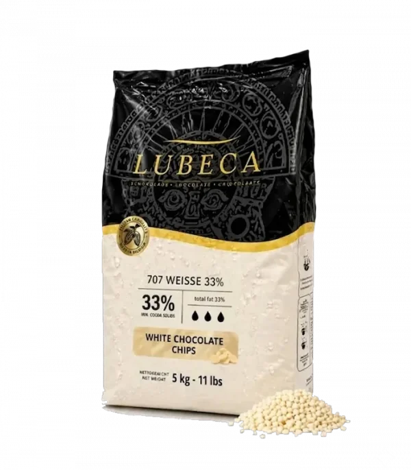 Білий шоколад Lubeca 33% у дропсах купити