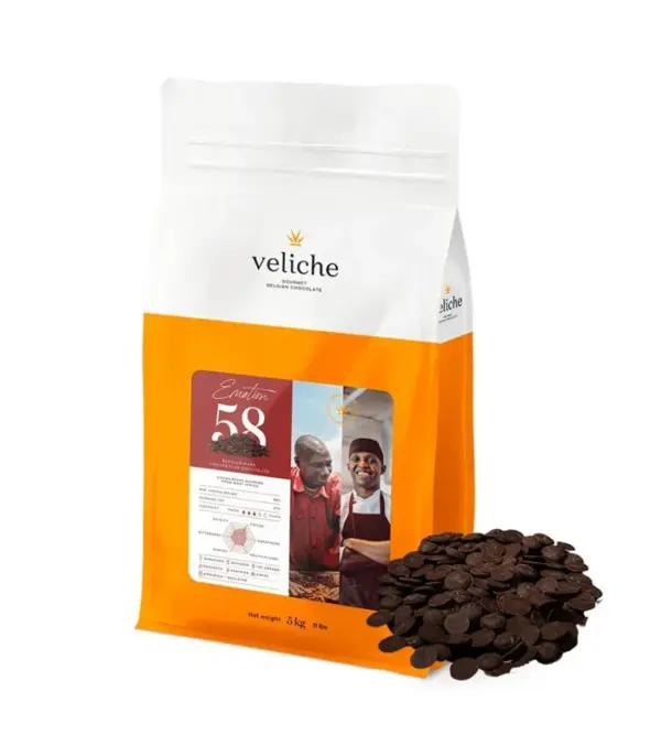 Шоколад темний натуральний Veliche DARK ESSENTIAL 58%, Бельгія