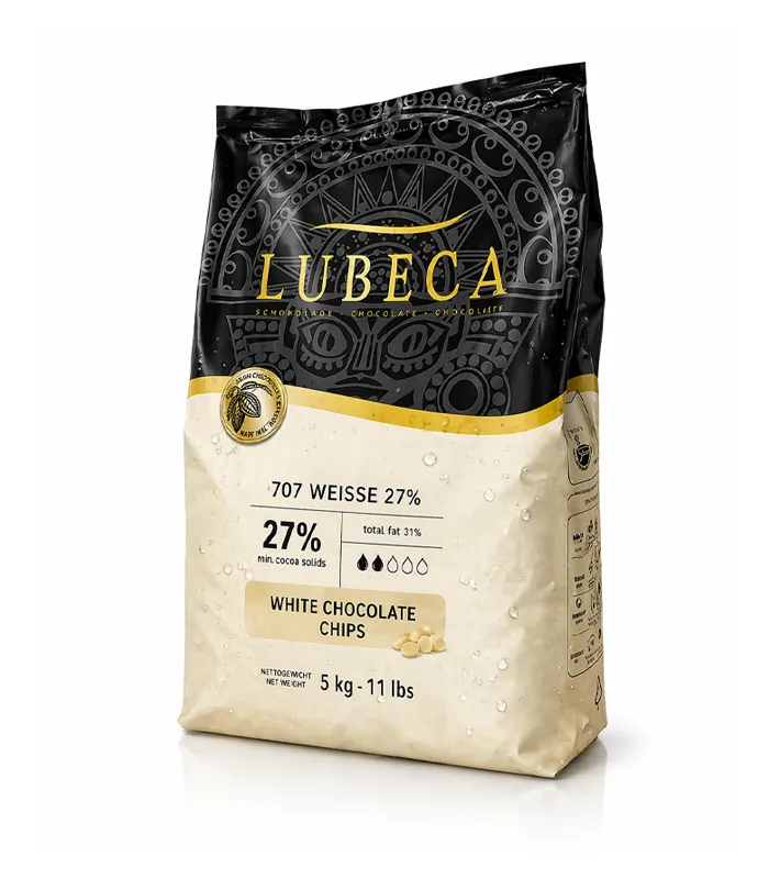 Lubeca білий шоколад 27% у вигляді калет