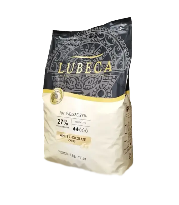 Lubeca білий шоколад 27% у вигляді калет