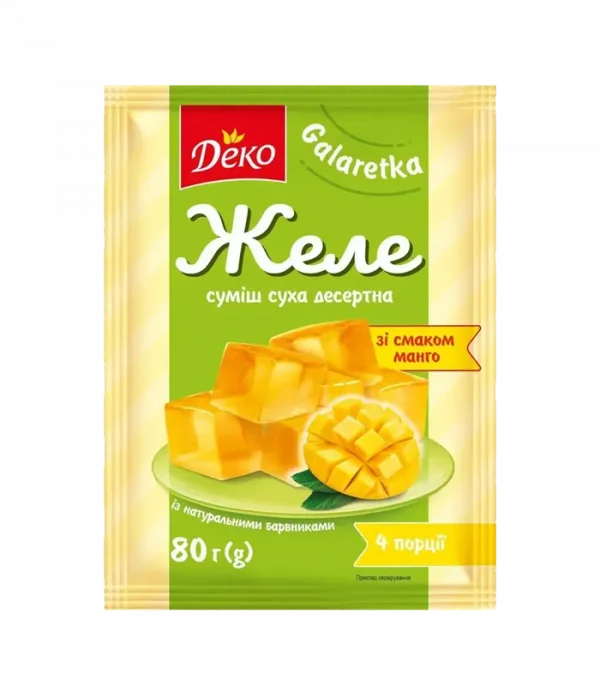 Желе зі смаком манго Деко 80г