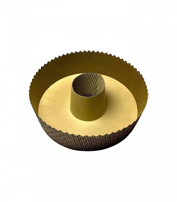 Форма для кекса круглая с отверстием 200х60 мм Темно-коричневая