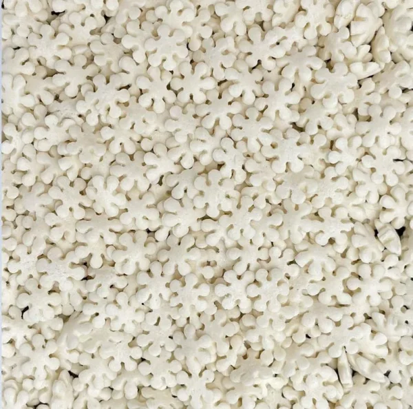 Посипка кондитерська фігурна біла "Сніжинки"