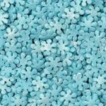 Посипка фігурна перламутрова блакитна "Сніжинки"