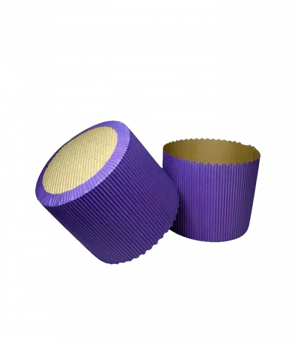 Форма гофрована фіолетова пасхальна 130*115 500г