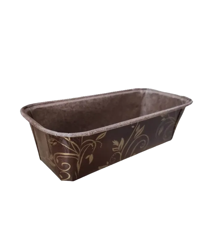 Паперова форма для випічки (Plumpy) Коричнево-золоті, 158*54*50мм
