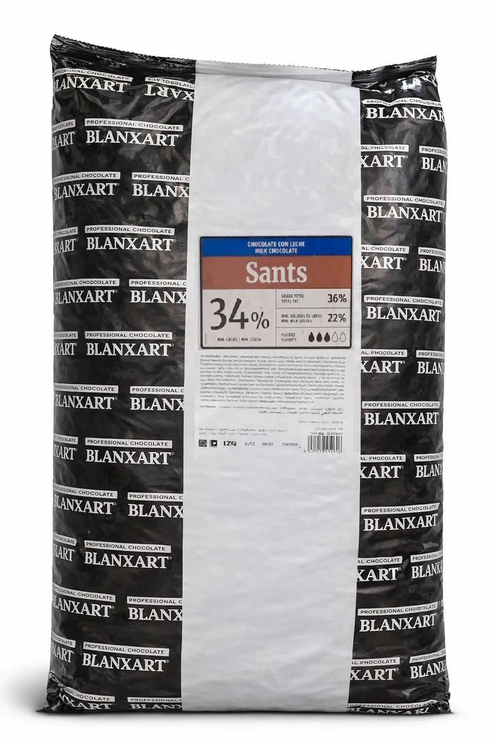 Шоколад молочний Sants Blanxart 34% (12кг)