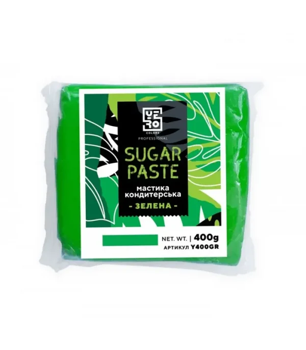 Мастика кондитерська зелена Yero colors 400г