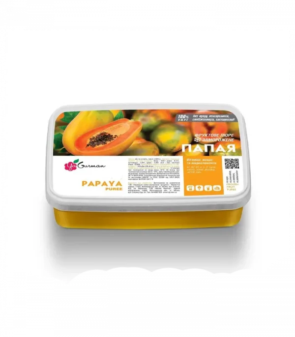 Папайя пюре заморожене ТМ YaGurman 1кг