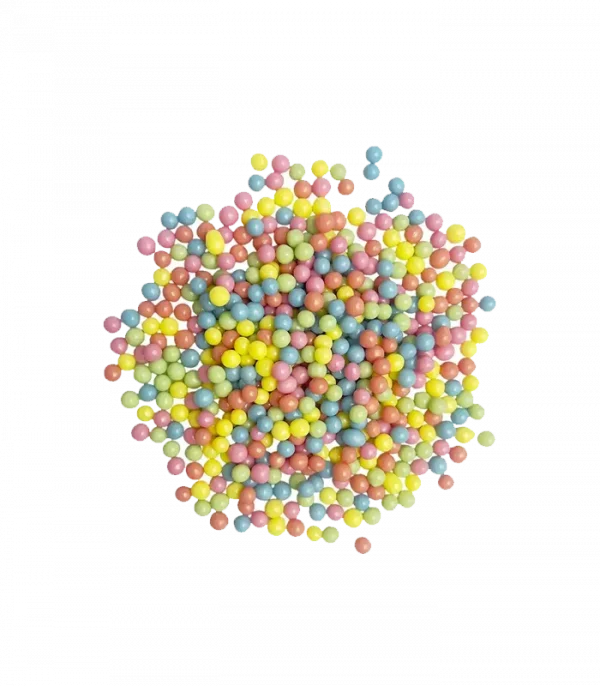 Рисові кульки в білому шоколаді кольорові Сладо