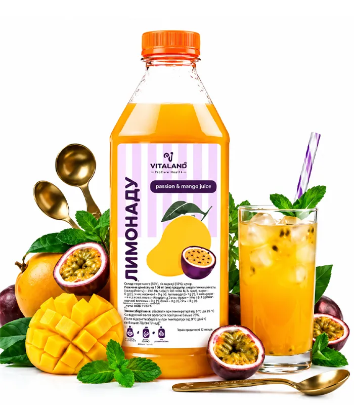 Лимонад VitaminiЯ (Вітамінія) Манго-Маракуйя, 1 л